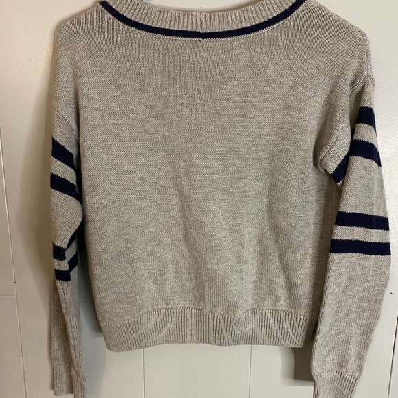 Grey cropped sweater - Picture 2 of 2